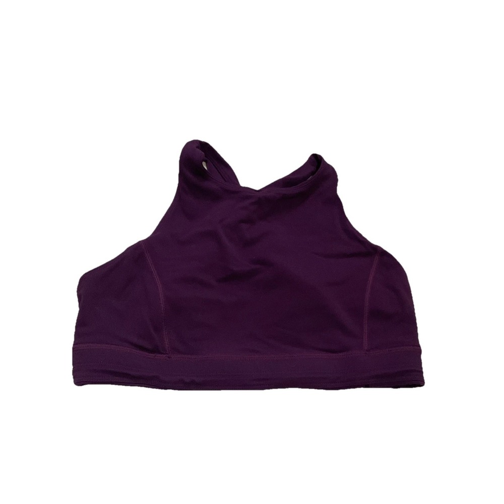 Lululemon Simply Bare Purple Sports Bra Womens 10 Workout Gym Athleisure Preppy